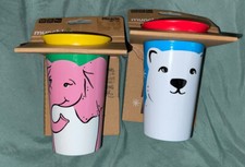Lot Of 2 New Munchkin Miracle 360  WildLove Sippy Cup 9 oz Blue 12 Months