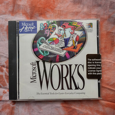 Microsoft Works - Vintage Software 1993 Complete With Jewel Case and Manual