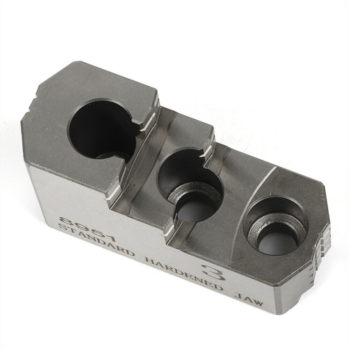 3pcs 10inch HARD JAWS for Kitagawa B-210 1.5mm x 60 CNC Lathe Chuck Steel Kit - Picture 3 of 11