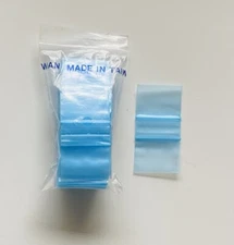 1000 Bags Blue Mini Ziplock Baggies (1" X 1.5")Mini Plastic Bags A