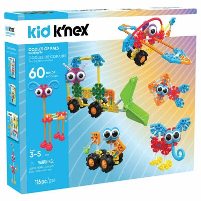 TONKA Kid K'NEX | Oodles of Pals | 60 Models Building Construction Toy Set