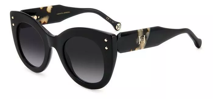 Carolina Herrera Sunglasses HER 0127 S WR7 9O Black Havana Grey Women