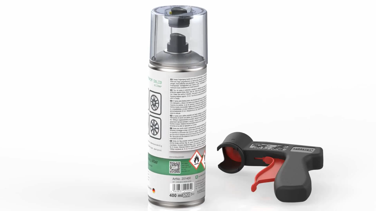 Felgenlack Silber Glänzend Presto Felgensilber Felgenlack - 6x 500ml Spraydosen, Silber, Für Perfekten Felgen-Look Felgensilber Spray
