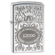 Zippo 24751 Classic Crown Stamp High Polish Chrome Pocket Lighter