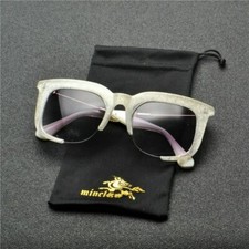 Oversized Semi-Rimless Sunglasses Unisex Futuristic Big Goggle Trendy Eyewear
