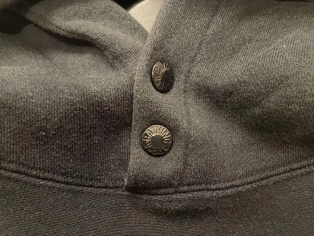 A BATHING APE (BAPE) Felpa con cappuccio BAPE A BATHING APE cotone nero taglia M molto rara vintage ❘ dal Giappone