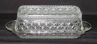 Anchor Hocking Glass Co. WEXFORD Crystal Oblong 1/4 lb Butter Dish with Cover