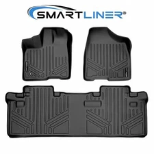 SMARTLINER Custom Fit Floor Mats 2 Row Liner Set OEM TPE 2011-2012 Toyota Sienna
