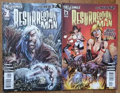 2 COMICS THE NEW 52 RESURECTION MAN N° 1  & 2  Andy LANNING DC 2011 - Photo 1/2