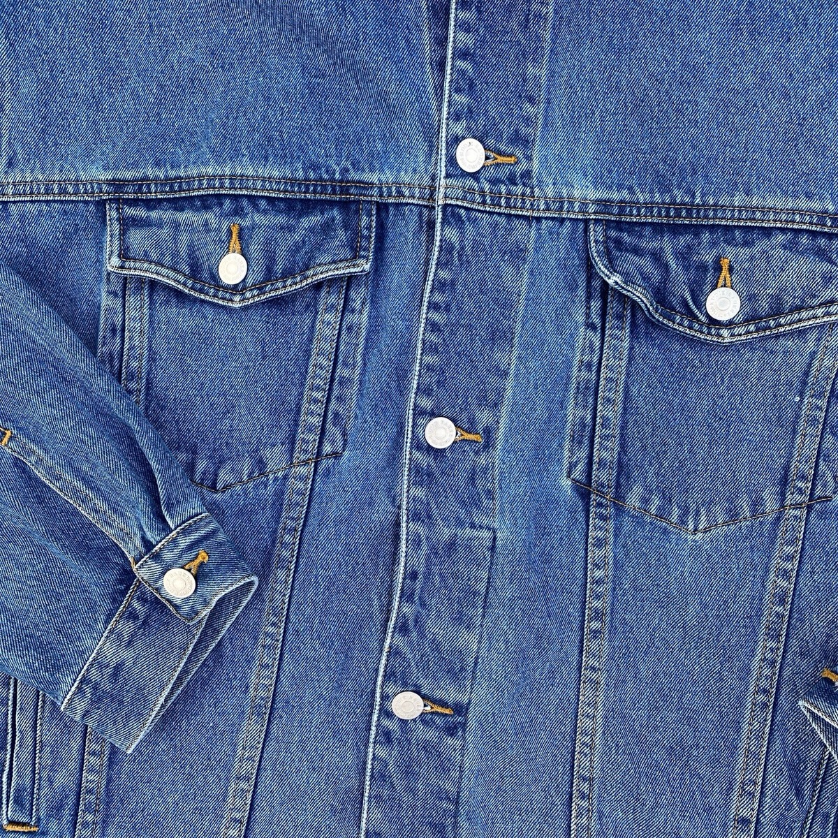 Vintage Eddie Bauer Denim Jacket Men's XLarge Blue Denim