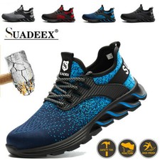 MENS WORK STEEL TOE CAP LIGHTWEIGHT SAFETY TRAINERS HIKING CONSTRUCTION UK STOCK