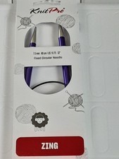 NEW Knit Pro 47135 Zing Fixed Circular Needles US 10/32 Inch