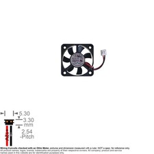 Fan Axial Muffin Cooling DC 12V 40mm 40x40x10 0.14A T T 4010L12C ND6 0.14A