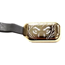 Remington 700 Clamp On Steel Bolt Knob Extension Handle w/ Wolf Engraving Gold