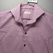 Eton Shirt Mens 15.5 Slim Fit Dress Button Up Geometric Oxford Woven Spread