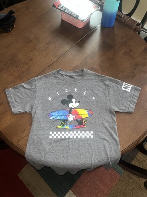 Disney x Neff Men's Small Gray Mickey Mouse Graphic Short Sleeve T-Shirt
