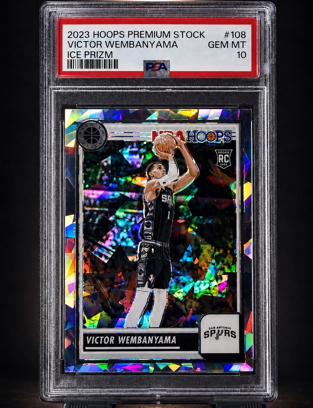 Victor Wembanyama ROOKIE RC PSA 10 ICE PRIZM 2023 Panini #108 INVESTMENT $$$ 🔥