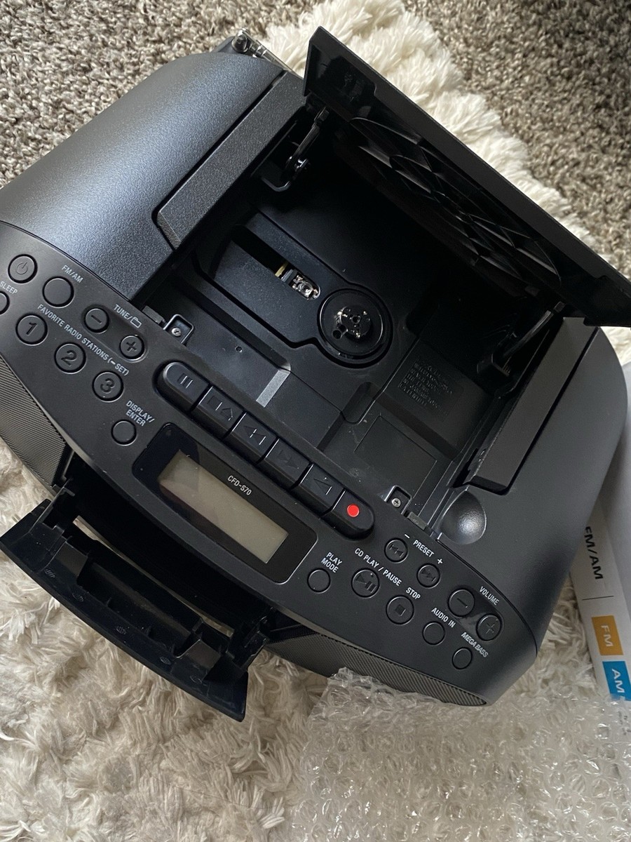 Sony CFD-S70 Portable Boombox CD Player Radio Stereo Cassette | eBay