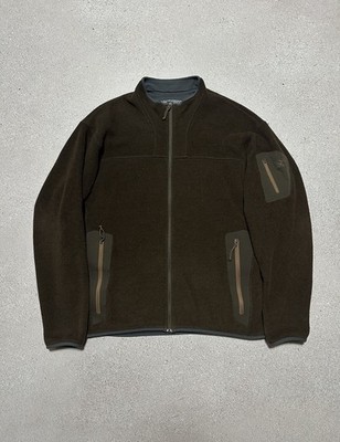 Vintage Arcteryx Covert Cardigan Fleece Jacket Canada Brown Men's