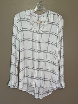 Women's Thread and Supply Black and White Light Flannel Size S