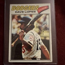 1977 Topps Davey Lopes #180 Los Angeles Dodgers Baseball Card