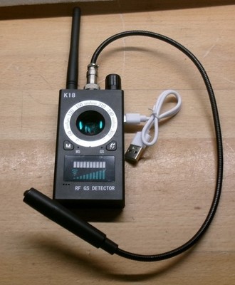 K18 Anti-Spy RF Detector Camera GSM Audio Bug GPS Finder