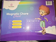 Acrylic Magnetic Chore Chart for Kids, 12"x16" Reward Responsibility Chart,...