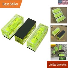 3Pcs Small Square Magnetic Spirit Levels Set Precision Scope Bubble Level Mini