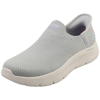 Skechers Slip-ins Go Walk Flex Womens Slip On Sneakers in Grey Lavender