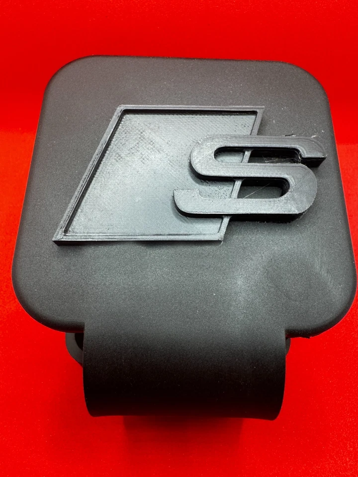 Audi S Line Trailer Hitch Cover Plug S-Line SQ5 SQ7 SQ8 RSQ8, e-Tron, Sportback - Image 2 of 4