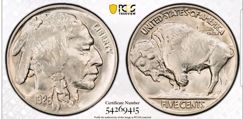 💎 1926 Buffalo 5c Nickel ☆ PCGS MS 65 ☆ Gold Shield - Beautiful Gem Coin! SLB26