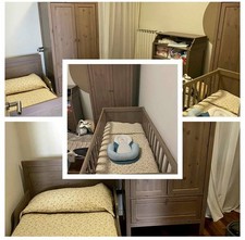 cameretta sundvik ikea: culla, letto modulare, fasciatoio cassettiera, 2 armadi