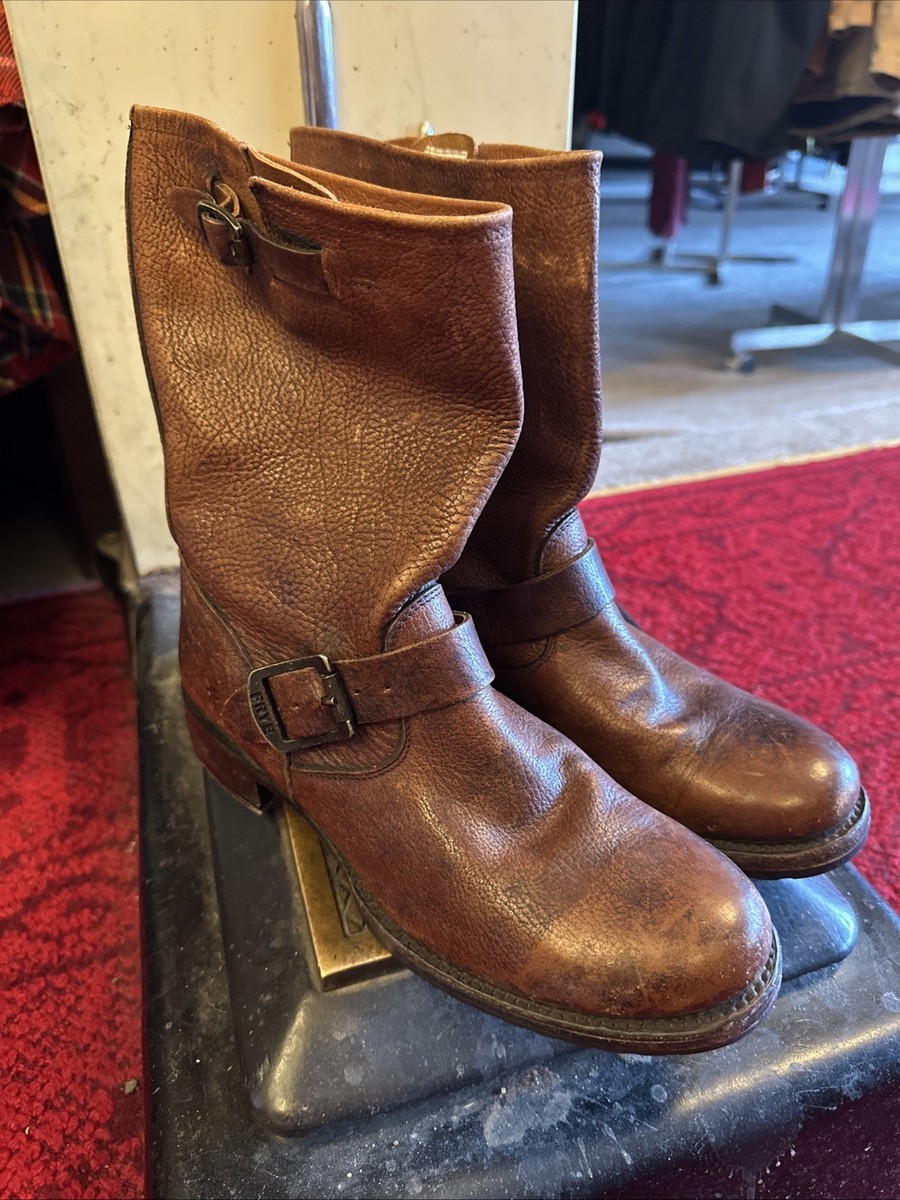 Belted Tall Boot Frye Veronica Belted Bootie Women's Dark Taupe