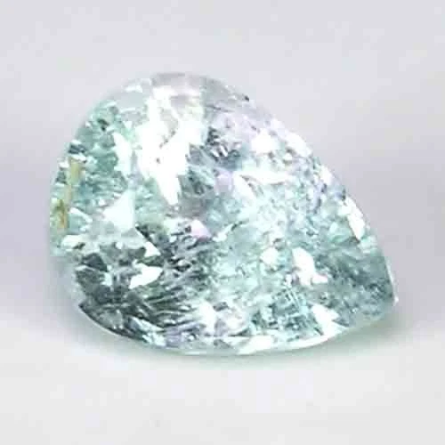 GRACEFUL NATURAL SILVER BLUE COLOR MADAGASCAR SAPPHIRINE GEM - PEAR CUT