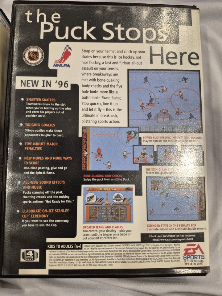 Sega Genesis Lot Bundle 4 Games With Cases Most Complete CIB NHL, NFL, FIFA - Image 3 of 4