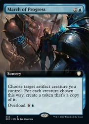 March of Progress (Extended Art) #55 - Commander: The Brothers' War MTG