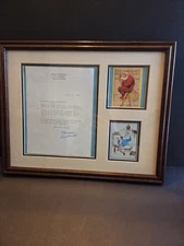 FRAMED NORMAN ROCKWELL SIGNED LETTER