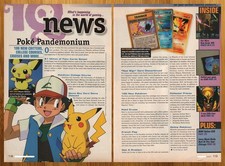 2000 Pokemon Neo Vintage Print Ad/Poster Authentic Ash Pikachu CCG TCG Cards Art