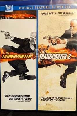 2 Double Feature DVD Transporter and Transporter Special Features VG PET RESCUE