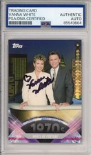 2011 TOPPS AMERICAN PIE WHEEL FORTUNE VANNA WHITE SIGNED CARD PSA DNA COA