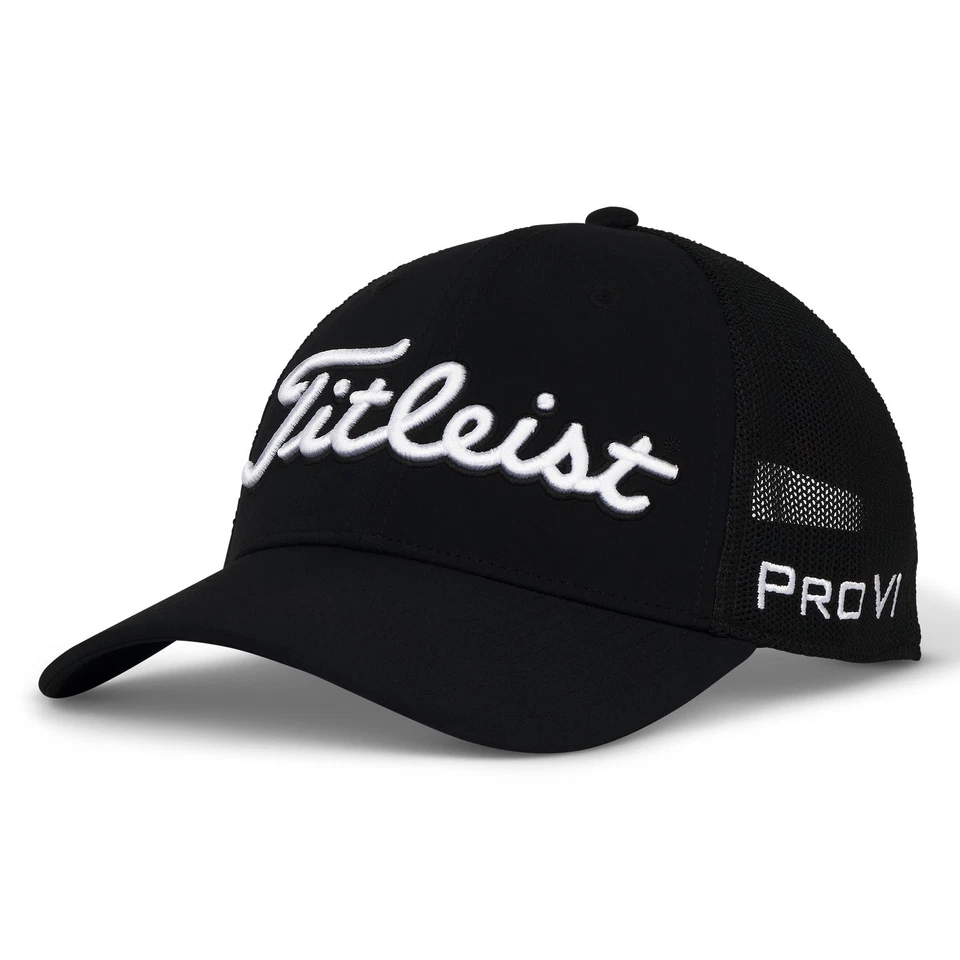 Titleist Tour Performance Mesh Cap 25 Schwarz/Weiss - Bild 1 von 1
