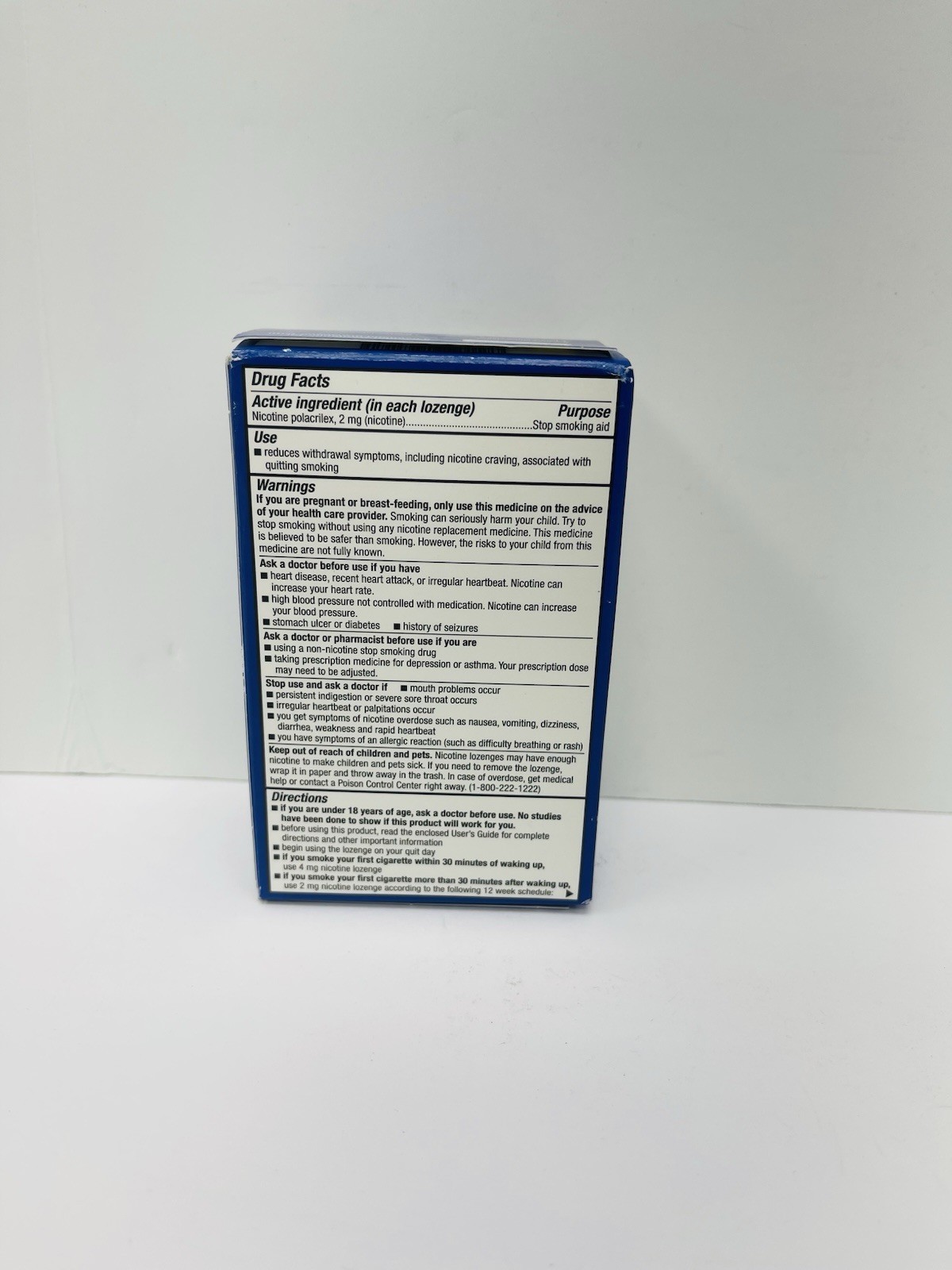 Csv Sugar Free Nicotine Lozenges 2mg Coated Ice Mint 20CT X 3 EXP12/25 