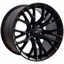 Satin Black Wheel 17x9.5 For 1988-2004 Chevy Corvette - Owh2721