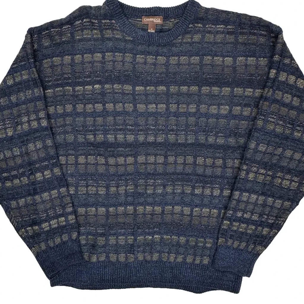 Cambridge Checked Sweater - Medium Gray Acrylic - image 5