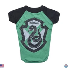 Harry Potter Slytherin Dog T-Shirt - Large Pet Costume Shirt & Hogwarts Apparel