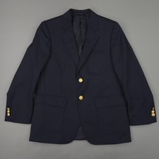 Brooks Brothers Blazer Boys 14R Navy Wool Gold Button Sport Coat Preppy Jacket