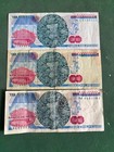 1983-1985 3 Notes Banco de Mexico 10 Nuevos pesos notes  Lazaro Cardenas VF — photo 2