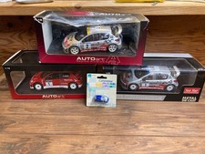 Autoart Peugeot 206 WRC 3 Car Set Out of Print Car Mecha Rare Number with Bonus
