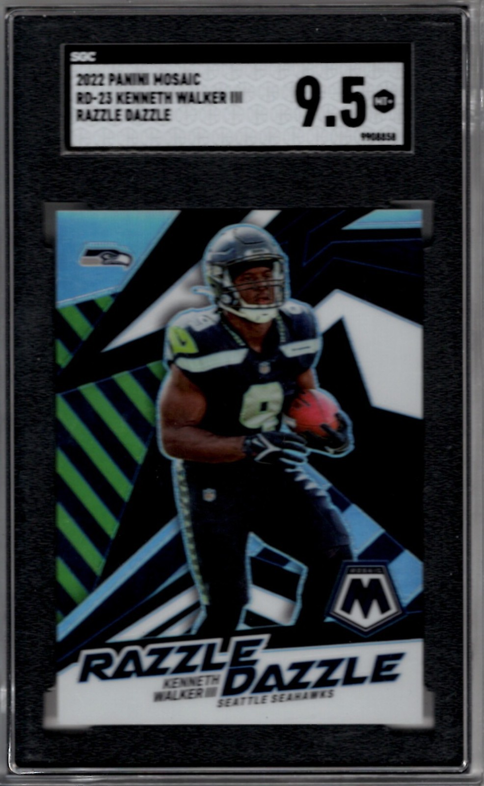 2022 Panini Mosaic - Kenneth Walker III #RD-23 Razzle Dazzle - Rookie Season