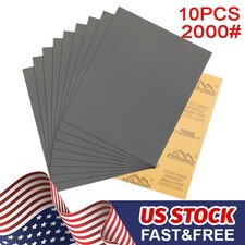 2000 Grit Sandpaper 10 Packs Waterproof Sanding Sheets For Auto Body Polishing 2000 Grit Sandpaper 10 Packs Waterproof Sanding Sheets For Auto Body Polishing